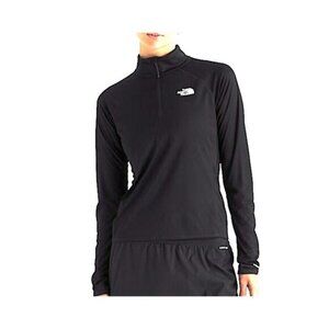 The North Face Women’s Quarter Zip Up Jacket Pullover Longsleeve Black Size M